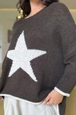 Big Softie Star Slouch Knit Chocolate -